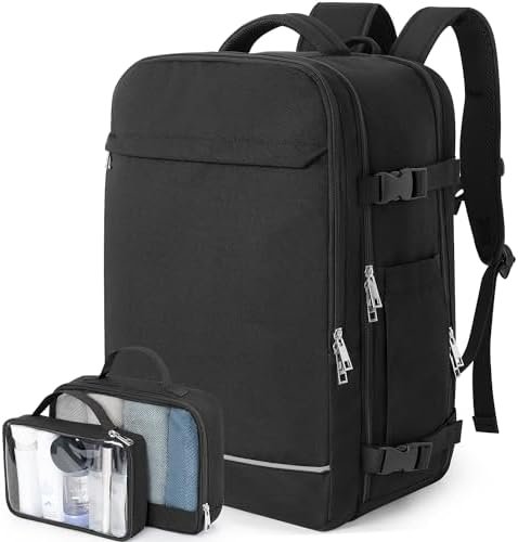 Sinaliy Backpack, Large Backpack for Women Men, 40L Travel Backpack, Personal Item Backpack, Carry On Backpack, Waterproof Backpack for College, Business, Hiking, Work