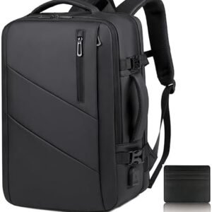 LessMore Travel Laptop Backpack, Business Backpack Waterproof Bag Rucksack Casual Daypack Computer Bag for Men and Women Fits 16 Inch Laptop (Black)