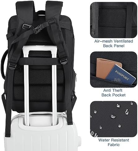 Gieury Carry On Backpack, 50L Travel Backpack, Luggage Backpack TSA Flight Approved Laptop Backpack for Men & Women, Large Expandable Backpack 40L Daypack Lightweight Business Weekender Bag, Black - Image 7