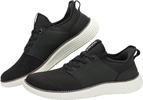 SVNKE Mens Slip ins Hands Free Shoes Slip on Fashion Sneakers Casual Business Walking Shoes for Pain Reflief - Image 7